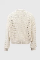 Джемпер однотонный женский Femme 2024 One Size Молочный (2000990221452D)  Фото №7