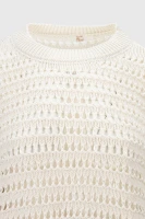 Джемпер однотонный женский Femme 2024 One Size Молочный (2000990221452D)  Фото №6