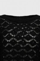 Джемпер однотонний жіночий Femme 2025 One Size Чорний (2000990221513D)  Фото №7