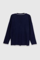 Джемпер однотонний жіночий Park karon 10269 One Size Темно-синій (2000989849476D)  Фото №7