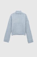 Джемпер однотонний жіночий Park karon 8005 One Size Блакитний (2000989849704D)  Фото №9