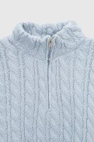 Джемпер однотонний жіночий Park karon 8005 One Size Блакитний (2000989849704D)  Фото №7