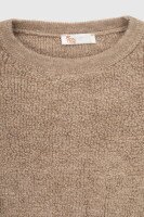 Джемпер однотонный женский Park karon 8028 One Size Бежевый (2000989850663W)  Фото №6