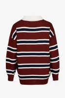 Джемпер з візерунком жіночий Pomella 2323 One Size Бордовий  Фото №7