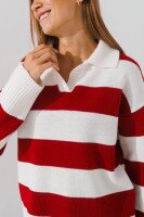 Джемпер с узором женский LAWA WTC02400 XL/2XL Молочно-красный  Фото №1