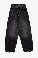 Джинсы Baggy женские Zeo Basic 4542 34 Темно-серый (2000990723604D)  Фото №4