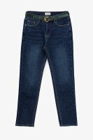 Джинсы Mom Fit женские 6017 31 Синий  Фото №4