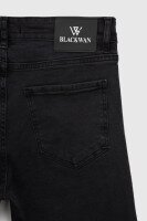 Джинсы Slim Fit мужские Blackwan BW-245 30 Графитовый (2000990458568D)  Фото №9
