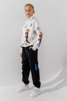 Джинсы Joggers для мальчика MOYABERLA 2622 134 см Черный  Фото №1