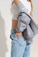Купить Джинсы Mom Fit женские Karol 23543 38 Голубой (2000990360625D) Артикул: 2000990360625 Миниатюра фотографии № 3