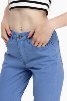Джинсы Mom fit женские Karol D-315 34 Голубой (2000989692508D)  Фото №0