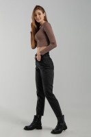 Джинси Mom Fit жіночі Zeo Basic 3933 baza 32 Чорний (2000990272591D)  Фото №2