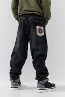 Джинси Slim Fit для хлопчика MOYABERLA 2636 110 см Чорний  Фото №2