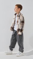Купить Джинсы Baggi для мальчика Pitiki 2722 140 см Серый Артикул: 2000999196546 Миниатюра фотографии № 3