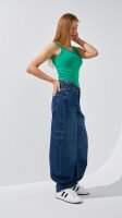 Джинсы Baggy женские On me 4515 34 Темно-синий  Фото №1