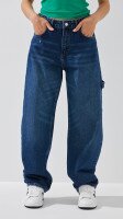 Джинсы Baggy женские On me 4515 34 Темно-синий