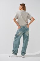 Джинсы Baggy женские On me 4604 34 Голубой  Фото №3