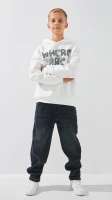 Джинсы Joggers для мальчика Yekipeer 2503 146 см Темно-синий
