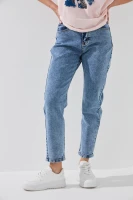 Джинси Mom Fit жіночі 130125 34 Синій