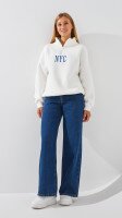Купить Джинсы Mom Fit женские On me 4960 36 Синий Артикул: 2000999263859 Миниатюра фотографии № 1