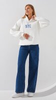 Купить Джинсы Mom Fit женские On me 4960 36 Синий Артикул: 2000999263859 Миниатюра фотографии № 3