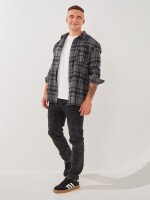 Купить Джинсы однотонные мужские GENUA 8908-2 31 Темно-серый Артикул: 2000999400230 Миниатюра фотографии № 3