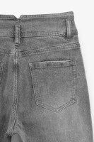 Джинсы однотонные Mom Fit женские 6464 27 Серый  Фото №2