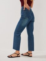 Купить Джинсы однотонные женские GENUA G01107-0019 34 Синий Артикул: 2000999507649 Миниатюра фотографии № 3