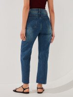 Купить Джинсы однотонные женские GENUA G01107-0019 34 Синий Артикул: 2000999507649 Миниатюра фотографии № 4