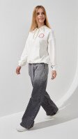Джинсы палаццо для девочки LAWA GBC02335 134 см Графитовый  Фото №0