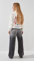 Джинсы палаццо для девочки LAWA GBC02335 134 см Графитовый  Фото №3
