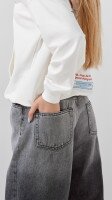 Джинсы палаццо для девочки LAWA GBC02335 134 см Графитовый  Фото №4