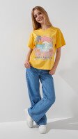 Джинсы палаццо для девочки LAWA GBC02336 134 см Синий  Фото №0