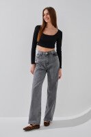 Джинси Regular fit жіночі LAWA WBC02454 32 Графітовий  Фото №0