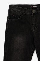 Джинси Slim Fit чоловічі W008-5 29 Темно-сірий  Фото №3