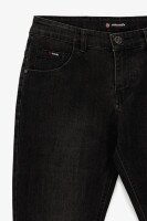 Джинси Slim Fit чоловічі W008-6 29 Темно-сірий  Фото №3
