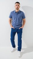 Купить Джинсы Slim Fit однотонные мужские 902 31 Синий Артикул: 2000999453571 Миниатюра фотографии № 2
