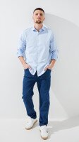 Купить Джинсы Slim Fit однотонные мужские 903 29 Синий Артикул: 2000999453472 Миниатюра фотографии № 2