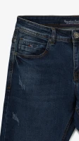 Джинсы Slim Fit однотонные мужские RB0082DT 32 Темно-синий  Фото №0