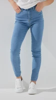 Купити Джинси Slim Fit жіночі LAWA WBC02413 42 Світло-синій Артикул: 2000999394294 Фото мініатюра № 1