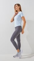 Купить Фитнес футболка однотонная женская GENUA JYWD020 S Голубой Артикул: 2000999451973 Миниатюра фотографии № 3
