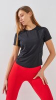 Купить Фитнес футболка однотонная женская GENUA JYWD020 XL Черный Артикул: 2000999451959 Миниатюра фотографии № 1