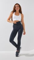 Фитнес лосины однотонные женские GTCK-08 S Графитовый  Фото №1