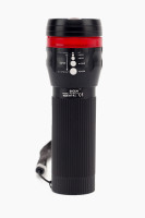 Ліхтарик ручний на батарейках ZOOM Червоний Omer BM-310 (2000989456735)  Фото №0