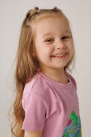 Футболка для дiвчинки Ecrin 4270 86 см Бузковий (2000990408020S)  Фото №0