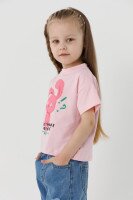 Футболка для девочки First Kids 0912 86 см Розовый (2000990439895S)  Фото №0