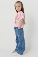 Футболка для девочки First Kids 0912 86 см Розовый (2000990439895S)  Фото №2