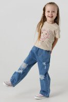 Футболка для дівчинки First Kids 0914 86 см Бежевий (2000990439819S)  Фото №3