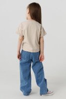 Футболка для дівчинки First Kids 0914 86 см Бежевий (2000990439819S)  Фото №1