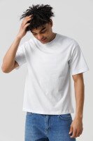 Футболка однотонная мужская 24-0711 XL Белый  Фото №1